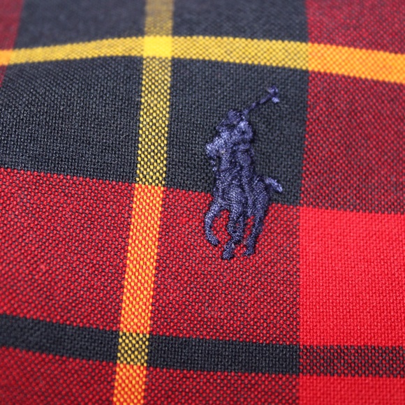 Red Polo Ralph Lauren button up woven shirt - Picture 3 of 4